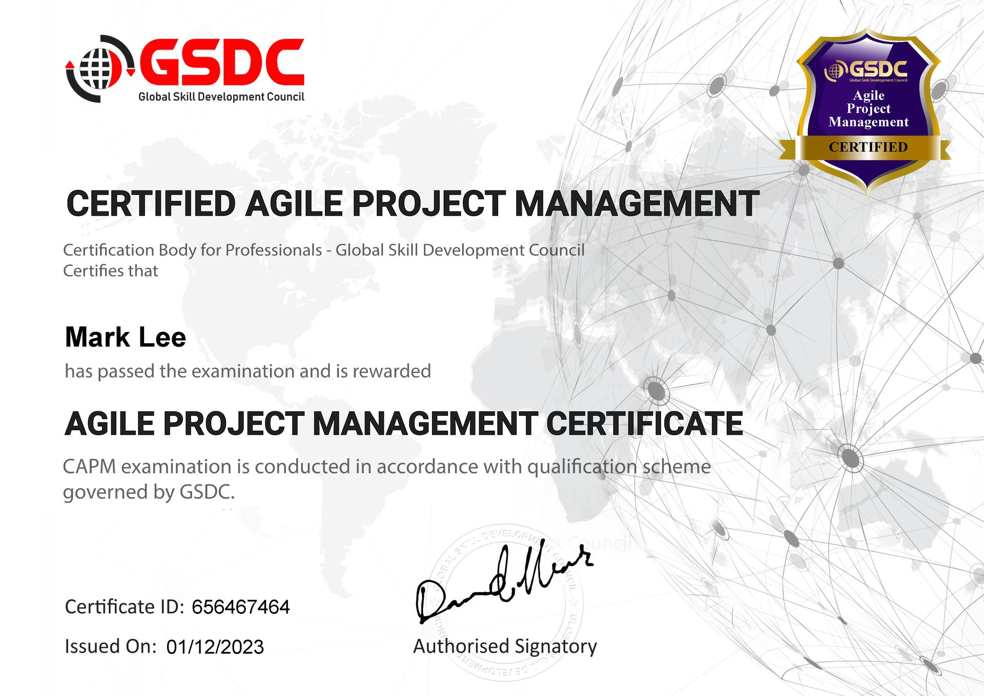 Certification
