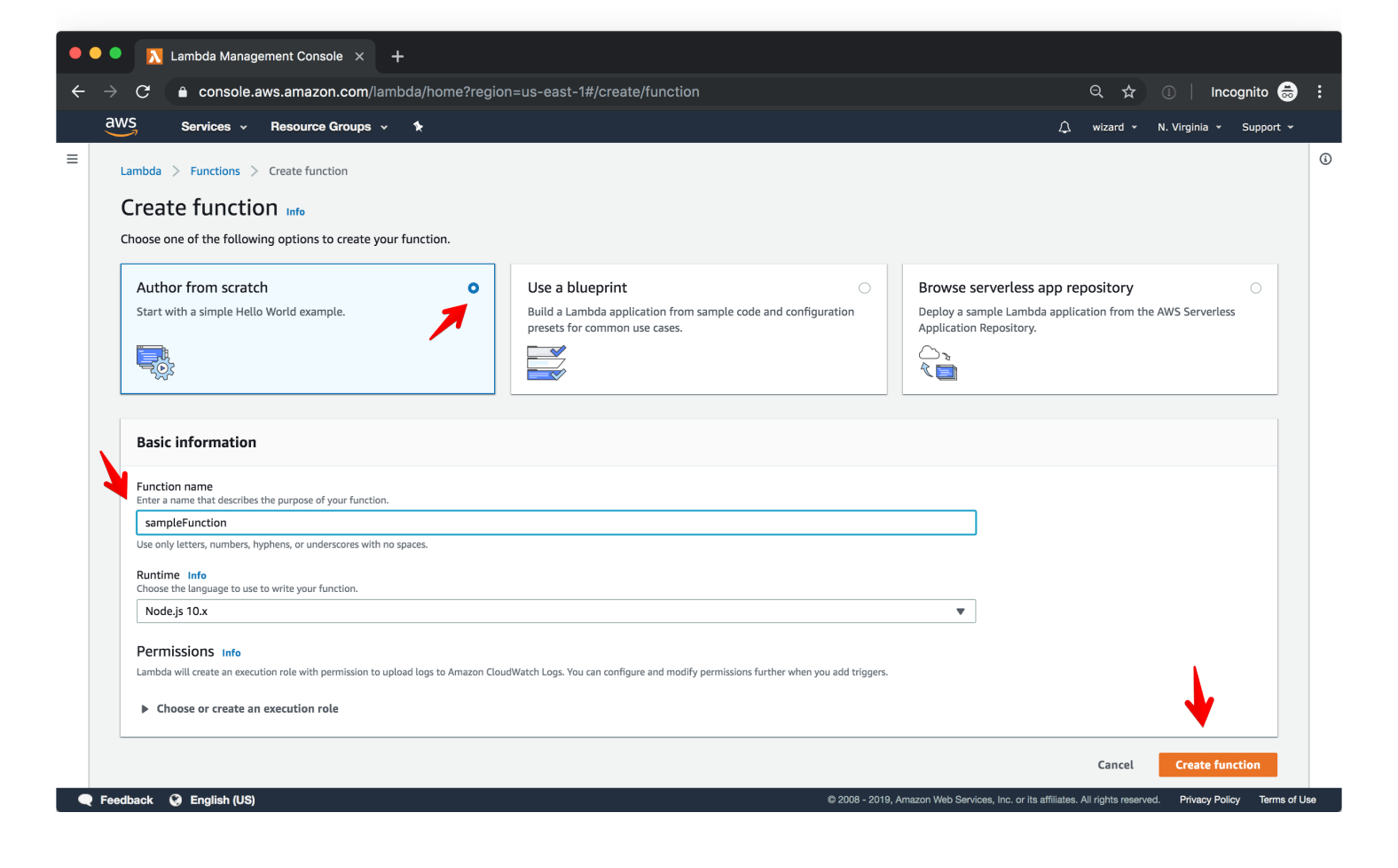 Lambda Management Console